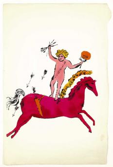 Andy Warhol:Cherub on Horseback