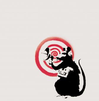 Banksy:Sonic Rat (Radar Rat) 