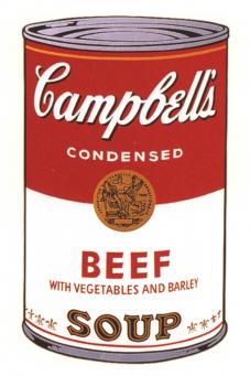 Andy Warhol:Campbell's Soup Can I - Beef